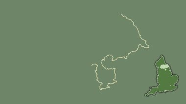 Kuzey Yorkshire, İngiltere - Büyük Britanya, dışlanmış ve izole edilmiş. Uydu