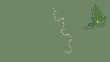 Oxfordshire, İngiltere - Büyük Britanya, dışlanmış ve izole edilmiş. Uydu