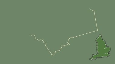 Peterborough, İngiltere - Büyük Britanya, dışlanmış ve izole edilmiş. Uydu