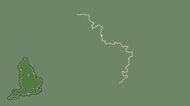 Rotherham, İngiltere - Büyük Britanya, dışlanmış ve izole edilmiş. Uydu