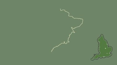 Rutland, İngiltere - Büyük Britanya, sürüldü ve izole edildi. Uydu