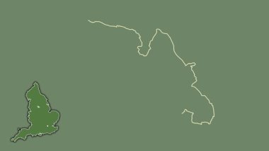Sheffield, İngiltere - Büyük Britanya, dışlanmış ve izole edilmiş. Uydu