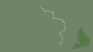 Güney Gloucestershire, İngiltere - Büyük Britanya, sürüldü ve izole edildi. Uydu