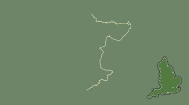 Stockton-on-Tees, İngiltere - Büyük Britanya, sürüldü ve izole edildi. Uydu