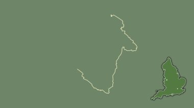 Telford ve Wrekin, İngiltere - Büyük Britanya, sürüldü ve izole edildi. Uydu