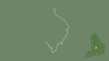 Warwickshire, İngiltere - Büyük Britanya, sürülmüş ve izole edilmiş. Uydu