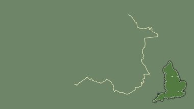 Wakefield, İngiltere - Büyük Britanya, sürüldü ve izole edildi. Uydu