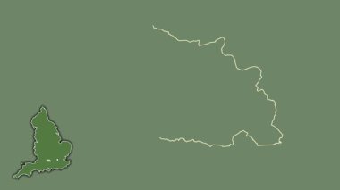 Batı Berkshire, İngiltere - Büyük Britanya, dışlanmış ve izole edilmiş. Uydu