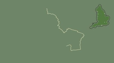 Wigan, İngiltere - Büyük Britanya, dışlanmış ve izole edilmiş. Uydu