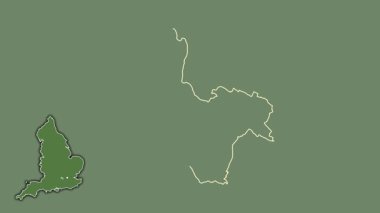 Windsor ve Maidenhead, İngiltere - Büyük Britanya, sürüldü ve izole edildi.