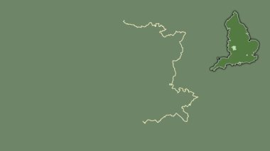 Worcestershire, İngiltere - Büyük Britanya, dışlanmış ve izole edilmiş. Uydu
