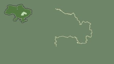 Dnipropetrovs 'k, Kırım' la Ukrayna, çıkarılmış ve izole edilmiş. Uydu