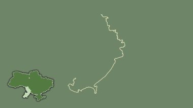 Odessa, Ukrayna, Kırım 'la birlikte, çıkarılmış ve izole edilmiş. Uydu