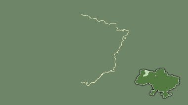 Rivne, Ukrayna, Kırım 'la birlikte, çıkarılmış ve izole edilmiş. Uydu