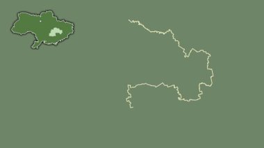 Dnipropetrovs 'k, Ukrayna, sürülmüş ve izole edilmiş. Uydu