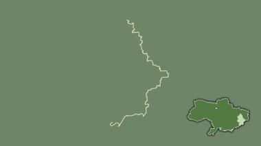 Donets 'k, Ukrayna, dışlanmış ve izole edilmiş. Uydu
