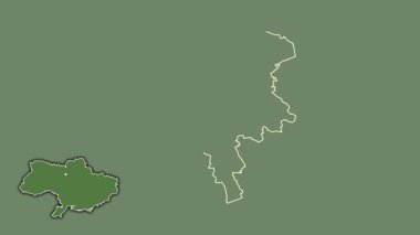 Kiev Şehri, Ukrayna, boşaltılmış ve izole edilmiş. Uydu