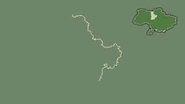 Kiev, Ukrayna, çıkarılmış ve izole edilmiş. Uydu