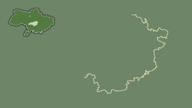 Kirovohrad, Ukrayna, çıkarılmış ve izole edilmiş. Uydu