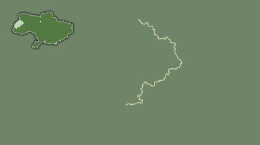L 'viv, Ukrayna, çıkarılmış ve izole edilmiş. Uydu
