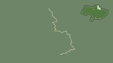 Sumy, Ukrayna, soyutlanmış ve soyutlanmış. Uydu