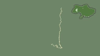 Ternopil, Ukrayna, çıkarılmış ve izole edilmiş. Uydu