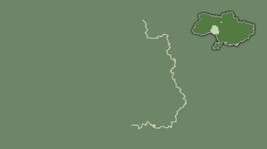 Vinnytsya, Ukrayna, çıkarılmış ve izole edilmiş. Uydu