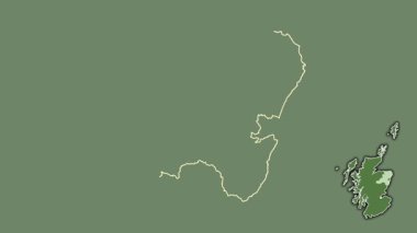 Aberdeenshire, İskoçya - Büyük Britanya, sürüldü ve izole edildi. Uydu