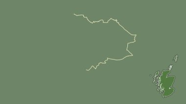 Edinburgh, İskoçya - Büyük Britanya, dışlanmış ve izole edilmiş. Uydu