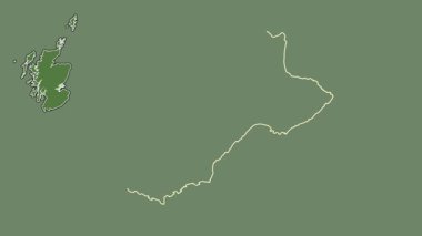 Fife, İskoçya - Büyük Britanya, dışlandı ve izole edildi. Uydu