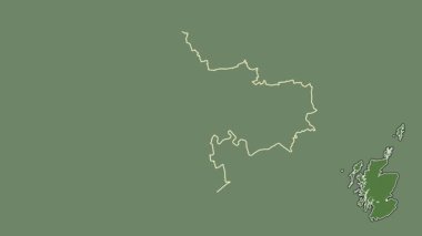 Glasgow, İskoçya - Büyük Britanya, dışlanmış ve izole edilmiş. Uydu