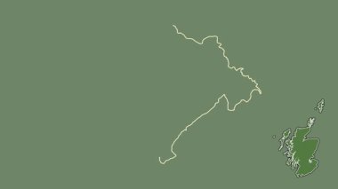 Midlothian, İskoçya - Büyük Britanya, dışlanmış ve izole edilmiş. Uydu