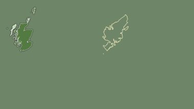 Na h-Eileanan Siar, İskoçya - Büyük Britanya, dışlanmış ve izole edilmiş. Uydu