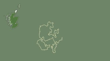 Orkney Adaları, İskoçya - Büyük Britanya, dışlanmış ve izole edilmiş. Uydu