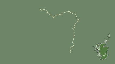 Güney Lanarkshire, İskoçya - Büyük Britanya, dışlanmış ve izole edilmiş. Uydu