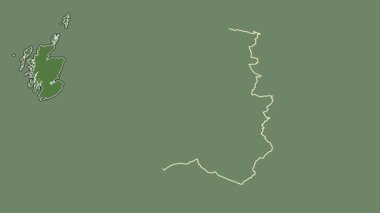 Batı Lothian, İskoçya - Büyük Britanya, sürüldü ve izole edildi. Uydu