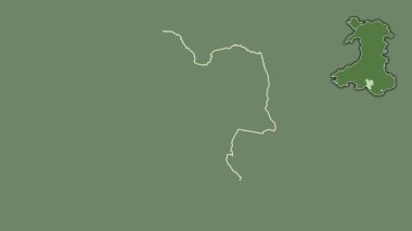 Neath Port Talbot, Galler - Büyük Britanya, sürülmüş ve izole edilmiş. Uydu