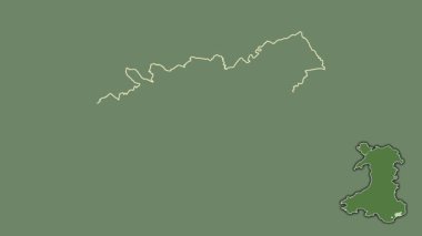 Newport, Galler - Büyük Britanya, dışlanmış ve izole edilmiş. Uydu