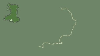 Swansea, Galler - Büyük Britanya, dışlanmış ve izole edilmiş. Uydu