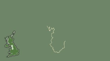 Kuzeybatı, Birleşik Krallık, çıkarılmış ve izole edilmiş. Uydu