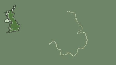 Kuzey İrlanda, Birleşik Krallık, dışlanmış ve izole edilmiş. Uydu