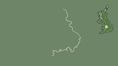 Batı Midlands, Birleşik Krallık, boşaltılmış ve izole edilmiş. Uydu