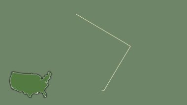 Kolombiya Bölgesi, Birleşik Devletler, dışlanmış ve izole edilmiş. Uydu