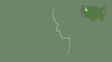 Idaho, Birleşik Devletler, dışlanmış ve izole edilmiş. Uydu