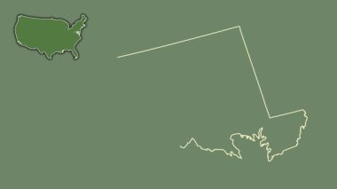 Maryland, Birleşik Devletler, dışlanmış ve izole edilmiş. Uydu