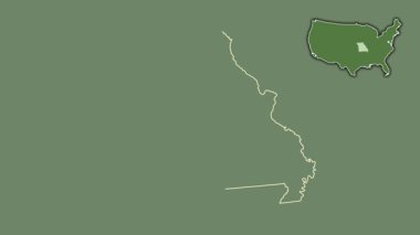 Missouri, Birleşik Devletler, dışlanmış ve izole edilmiş. Uydu