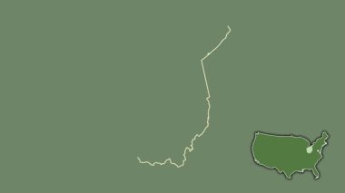 Ohio, Birleşik Devletler, dışlanmış ve izole edilmiş. Uydu