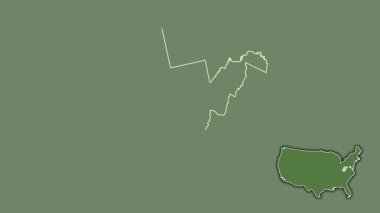 Batı Virginia, Birleşik Devletler, dışlanmış ve izole edilmiş. Uydu