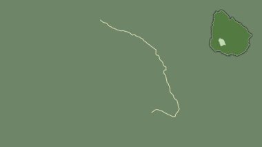 Flores, Uruguay, dışlanmış ve izole edilmiş. Uydu