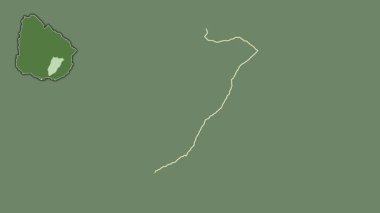 Lavalleja, Uruguay, dışlanmış ve izole edilmiş. Uydu